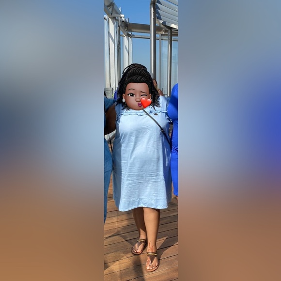 Lane Bryant Plus Size Chambray Sleeveless Sheath Dress- Size 26W - Picture 9 of 9